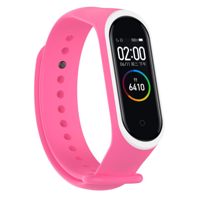 

〖Follure〗Sports Soft Silicone Two color Wristband Wrist Strap For Xiaomi Mi Band 4