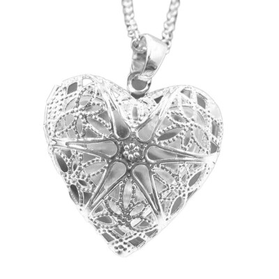 

Pendant Necklace New Fashion 925 Sterling Silver Locket Box Photo Frame Pendant Necklace Chain Charm Jewelry