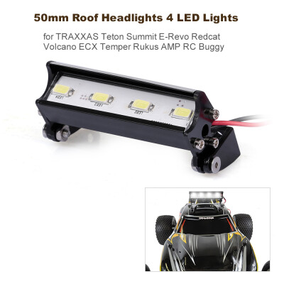 

50mm Roof Headlights RC Off-Road Dome 4 LED Lights for TRAXXAS Teton Summit E-Revo Redcat Volcano ECX Temper Rukus AMP RC Buggy