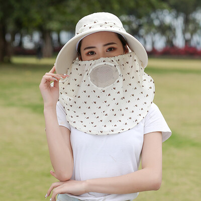 

Summer big along the sun hat woman outdoor sun protection face hat hundred set up UV bike outing sun hat