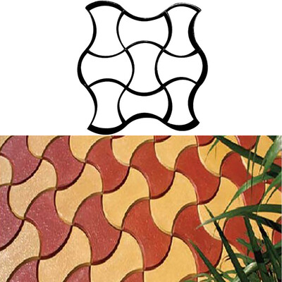 

Gobestart Paving Mold Patio Stepping Stone Pavement Paver Maker DIY