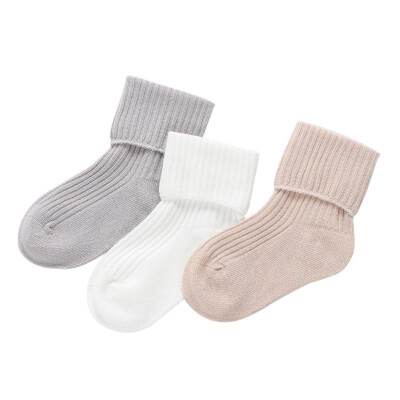 

Autumn Baby Girl Boy Kids Warm Socks Cute Solid Color Soft Cotton Leg Warmers 0-3Y