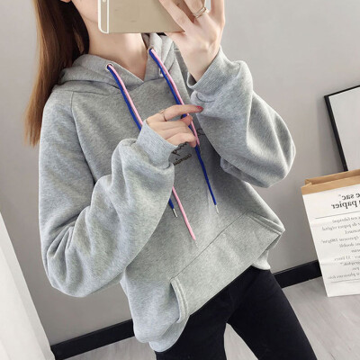 

Tailored Womens Looser Print Letter Thickening Hoodie Sweatershirt Women Tops Blouse