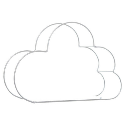 

Toponeto Cloud Shaped Wall Mounted Display Storage Shelf Organization Rack Home Decor