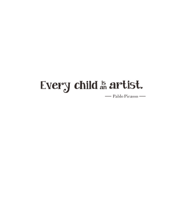 

Every Child Is An Artist Wall Stickers Vinyl Removable Kids Bedroom Wall Decals
