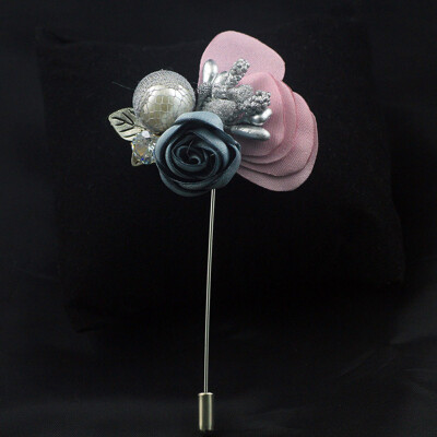 

Women Handmade Muslim Flower Design Brooch Scarf Pin Suit Stick Brooches New