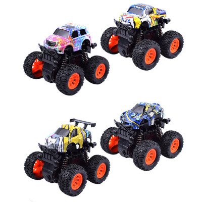 

Tailored 4PC Mini Vehicle Pull Back Cars with Big Tire Wheel Creative Gifts for Kids A