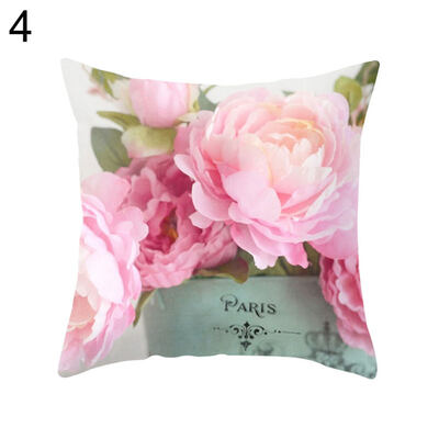 

Country Rose Square Throw Pillow Protector Case Cushion Cover Bedding Articles