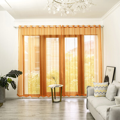 

Toponeto Leaves Sheer Curtain Tulle Window Treatment Voile Drape Valance 1 Panel Fabric
