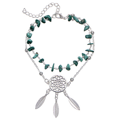 

2010Fashion Chic Turquoise Bohemia Ethnic Anklets Pendant Foot Chain
