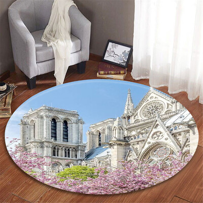 

Gobestart Notre Dame Elements Blanket Round Bathroom carpet 120cm