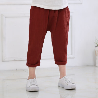 

Global Sales Summer Casual Children Cotton Knickerbockers Capris Kids Bloomers Anti-mosquito Pants