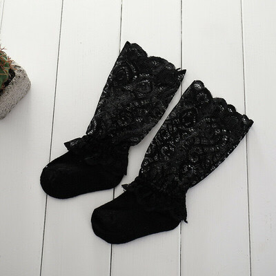 

Baby Girls Kids Socks Cotton Lace Floral Long TUTU Socks Knee High Socks 0-3Y