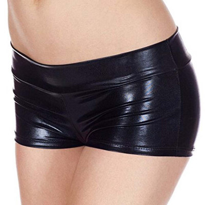 

New Dancing Club Show Clothing Patent Leather PU Shorts Sexy Boxer Shorts