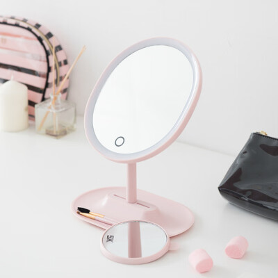 

Netease carefully selected makeup mirror table lamp decorative light finger touch LED child makeup mirror with light girl birthday gift creative gift cherry powder