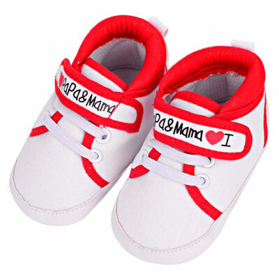 

Newborn Kids Love Papa Casual First Walkers New Baby Boys Girls Love Mama Infant Toddler Soft Soled Sneakers Shoes