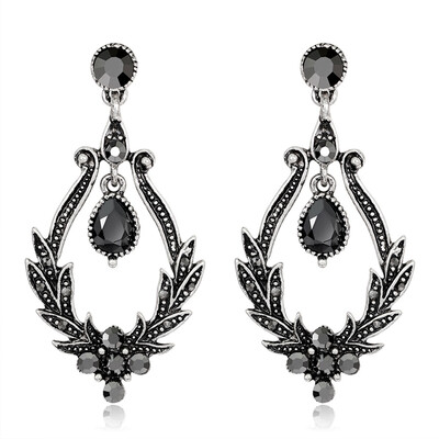 

New Jewelry Exaggerated Rhinestone Crystal Long Drop Earring For Women Statement Gemstone Diamond Earrings Gift