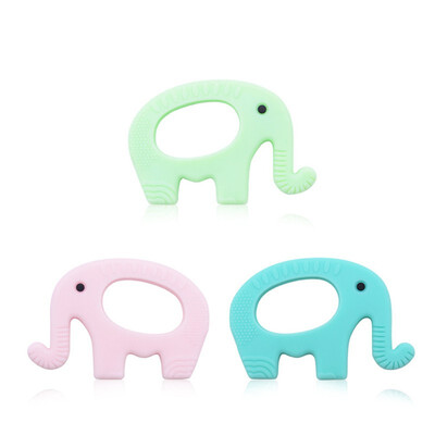 

Bpa Free Food Custom Logo Children Kid Toddler Elephant Silicone Teether Baby Chewy Sensory Toys For Baby