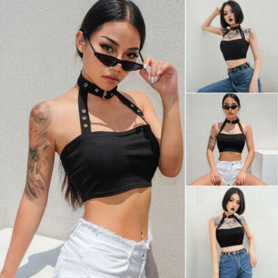 

Women Camisole Summer Spaghetti Strap Sleeveless V Neck Vest Tank Crop Sexy Tops