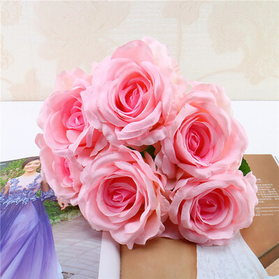 

Gobestart 1 Bouquet Vintage Artificial Rose Silk Flowers Bouquet for Decoration