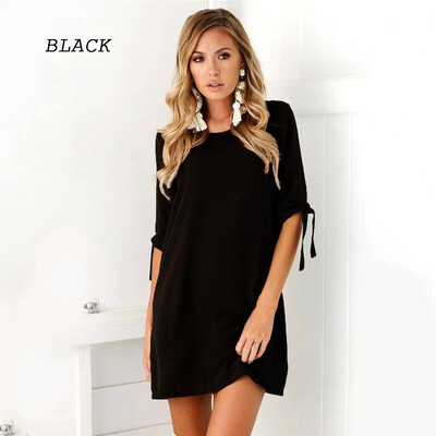 

Womens Plus Size Long T-shirt Ladies Casual Party Mini Dress Blouse Tops