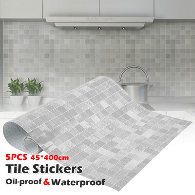 

53pcs Mosaic Waterproof Self Adhesive Kitchen & Dining Tile Stickers Wallpaper Home Decor Oil-proof Wall Paper