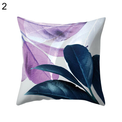 

Leaf Printed Square Cushion Cover Throw Pillow Case Car Home Sofa Decoration