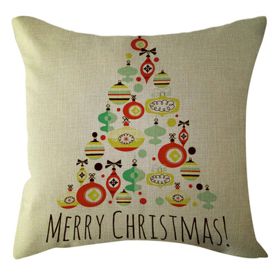 

Tailored Christmas Home Decor Office Sofa Cushion Square Throw Pillow Festive Pillowcase