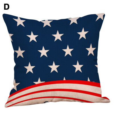 

45x45cm Independence Day Soft Throw Pillow Case Cushion Cover Soft Bed Decor