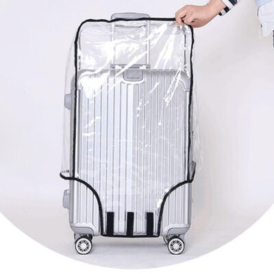 

Fashion Waterproof Dustproof Rain Cover Clear Luggage Cover Travel Luggage Suitcase Cover 4 Size 20-28 Inch