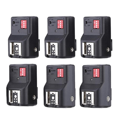 

Andoer 16 Channel Wireless Remote Flash Trigger Set 1 Transmitter 6 Receivers SYNC Cord 30m984ft Range for Canon Nikon Penta