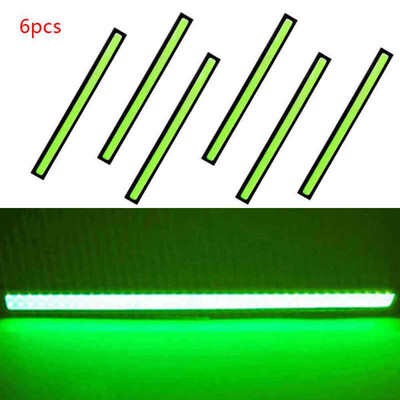 

6pcs 17cm Green Super Bright COB Car LED DRL Driving Light Ultra-thin Waterproof