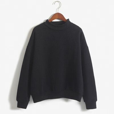 

Sweatshirt Female Autumn Winter Long Sleeve Loose Fleece Pullover Tops Women Simple Basic Daily Casual Solid plus size Clothes