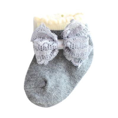 

Lace Socks for baby Girls Newborn Baby Girl Cute Socks Bowknot Design Lace Cotton Short Socks Infant Children Casual Socks