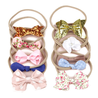 

New 10Pcs Baby Cute Girls Rabbit Ears Design Headband Headwear Apparel Photography Prop Party Gift
