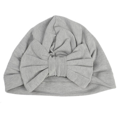 

New Fashion Spring And Autumn Baby Big Bow Cotton Hat Children Boy Soft Headscarf Hat Photography Props Cap