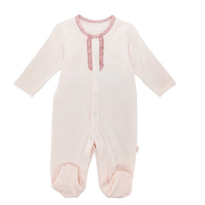 

Baby Touch plaid with floral placket open placket 15138