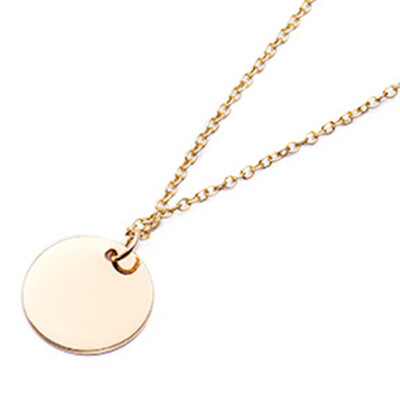 

Women Simple Small Wafer Necklaces Fashion Temperament Chain