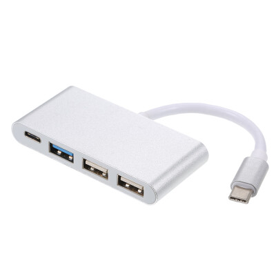 

4 in 1 Type-C to Type-C 3 Hub Charging Port Type-C to USB 30 Adapter Cable USB C to 3 Hub Fast Speed Gold