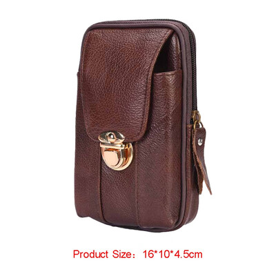

Coin purse personality multi-purpose portable leather pockets outdoor brigade mens vertical pockets sports running bag