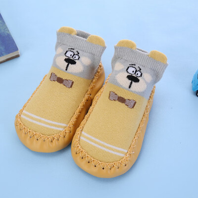 

12 Kinds 2Pcs Autumn Baby Stock Casual Fashion Children Cute Cartoon Slippers Kids Non-Slip Cotton Floor Socks