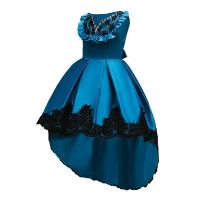 

Children Girls Clothing princess dress trailing girls lace flower girl show dress European&American Style