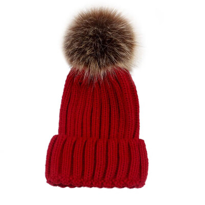 

New Winter Warm Fashion Stylish Kids Mom Cotton Family Matching Outfit Knitting Beanies Hats Knitted Wool Cap