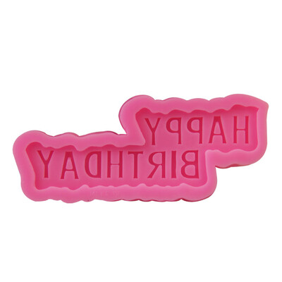 

1pc 3D Happy Birthday Letter Silicone Candy Mold Cake Decor Chocolate Mould New