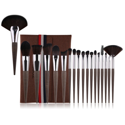 

Loose Powder Brush Foundation Blush Brush Eyebrow Comb Fan Brush Set With Bag Brushes Kit