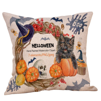 

〖Follure〗Halloween Home Car Bed Sofa Decorative Letter Pillow Case Cushion Cover