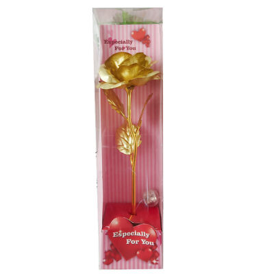 

With Light Rose Flower 24K Golden Foil With Luxury Gift Box Great Gift For Valentines Day Mothers Day Gift