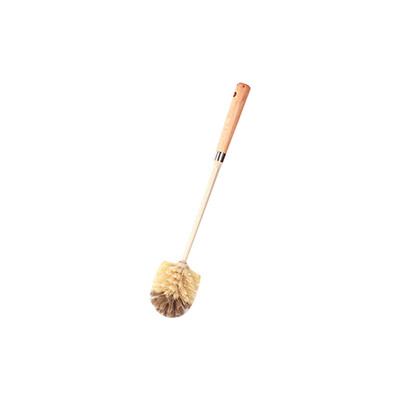 

〖Follure〗Wooden Household Handle Toilet Brush Without Dead Ends Cleaning Tools Useful