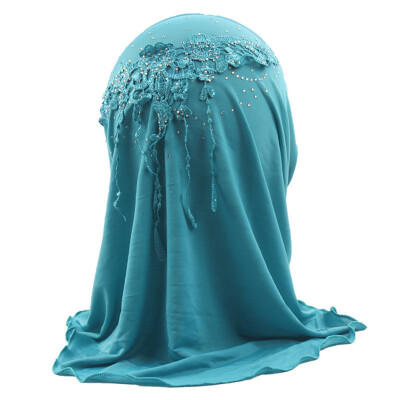 

Fashion Kids Girls Rhinestone Muslim Hijab Islamic Arab Scarf Headscarf Shawl