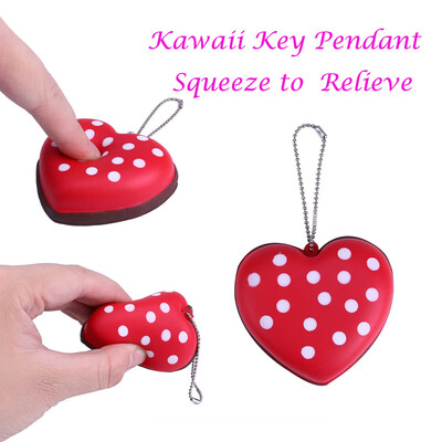 

YIWULASurprise Mini Gift Slow Rising Scented Squeeze Relieve Stress Key Pendant